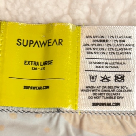 Supawear Blue and Orange Brief Underwear with Geometric Pattern XL - Picture 2 of 6